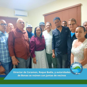 Reunión del director con los comunitarios