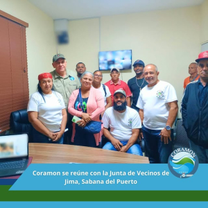 Coramon se reúne con la junta de vecinos de Jima, Sabana Del Puerto