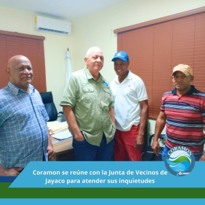 Coramon se reúne con la junta de vecinos de Jayaco para atender sus inquietudes