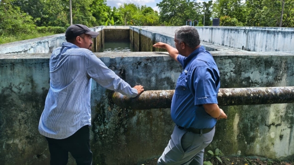 Director General de CORAMON realiza levantamiento t&eacute;cnico en la Planta de Tratamiento M&uacute;ltiple de Los Arroces